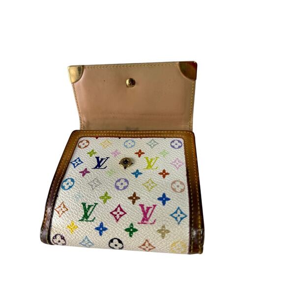 Louis Vuitton Murakami Monogram Trifold Wallet Slightly Preloved w COA Dustbag - Picture 2 of 7
